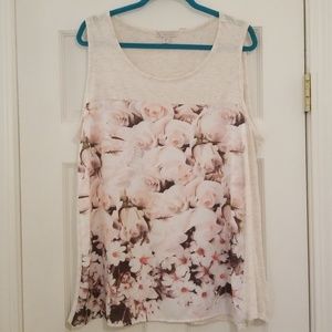 DRESS BARN WOMAN 3X VACATION FLORAL TANK